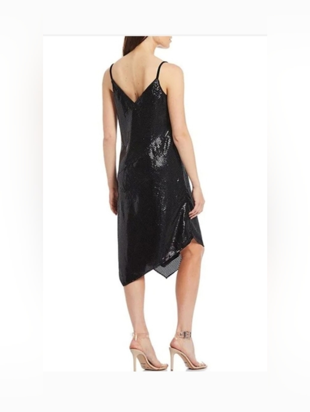NWT! Trina Turk Formal Velvet Cowl Neck Women's Photo Luxe Cocktail Midi Dress